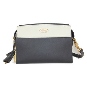Prada Bag Leather Esplanade Black White
